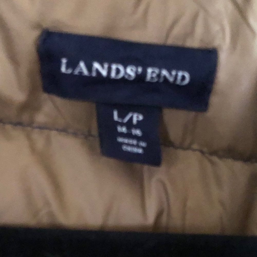 Two Tone Packable Double Breasted Lands End Down … - image 5